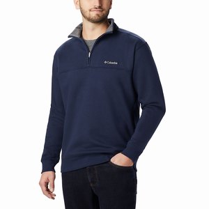 Columbia Hart Mountain™ II Half Zip Herr Marinblå (WBGXZ9850)